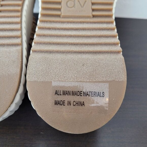 NEW Dv Dolce Vita Womens 10 Fighter Natural Platform Sandals - Picture 7 of 9
